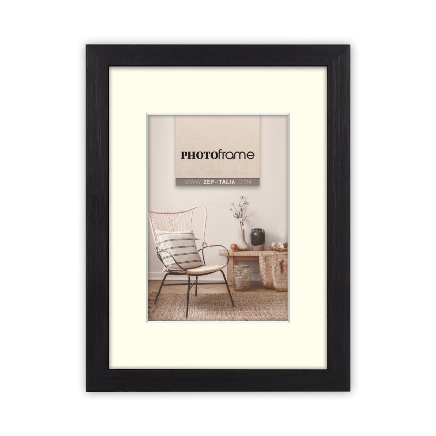 ZEP Malmo black      20x30/30x40 Holz mit Passepartout     V4534B #1
