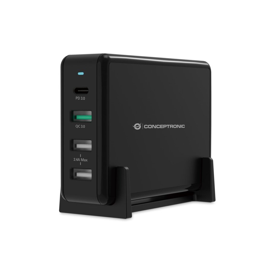 Conceptronic OZUL01B 4-Port 65W USB-PD Charger #1