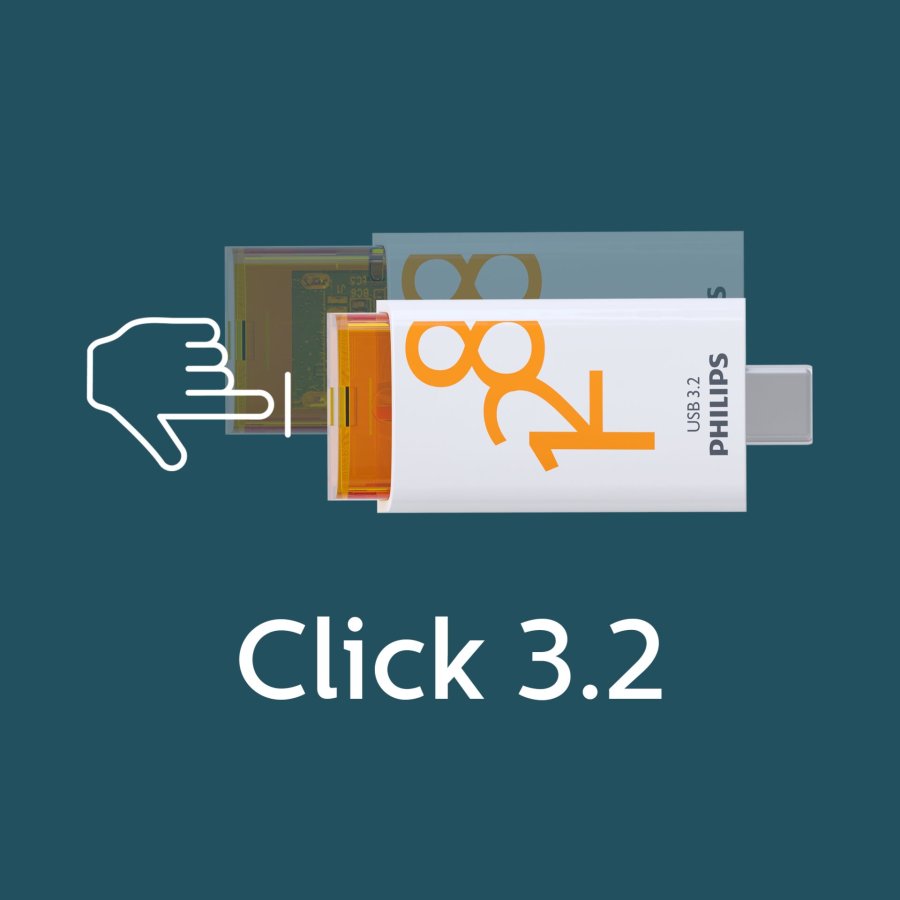 Philips USB 3.2            128GB Click Series Gen 1 USB-C #7