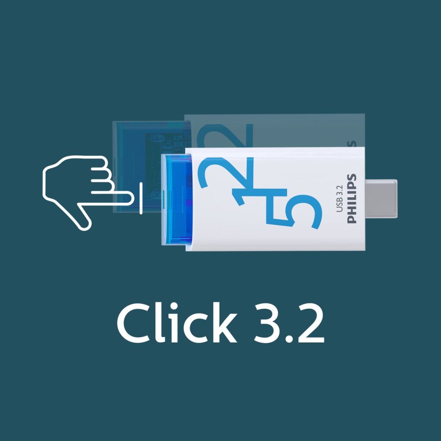 Philips USB 3.2            512GB Click Series Gen 1 USB-C #7