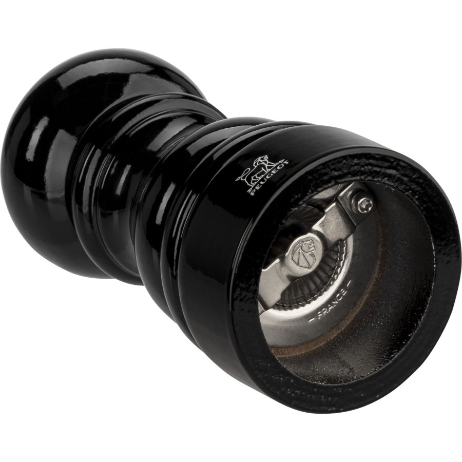 Peugeot Paris salt mill 12 cm beech wood black lacquered #2