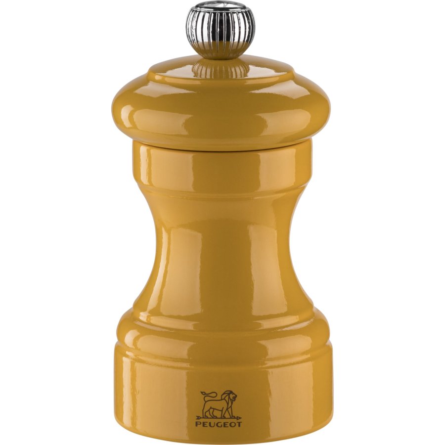 Peugeot Bistro pepper mill 10 cm yellow saffron painted wood #1