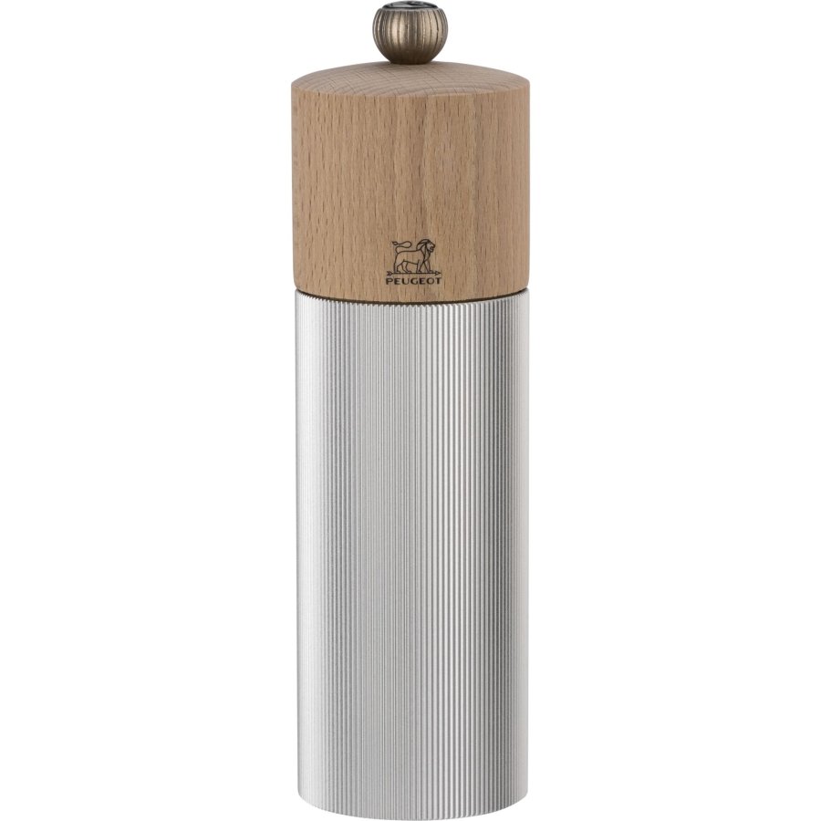 Peugeot Line wood/aluminium pepper mill 18 cm natural #1