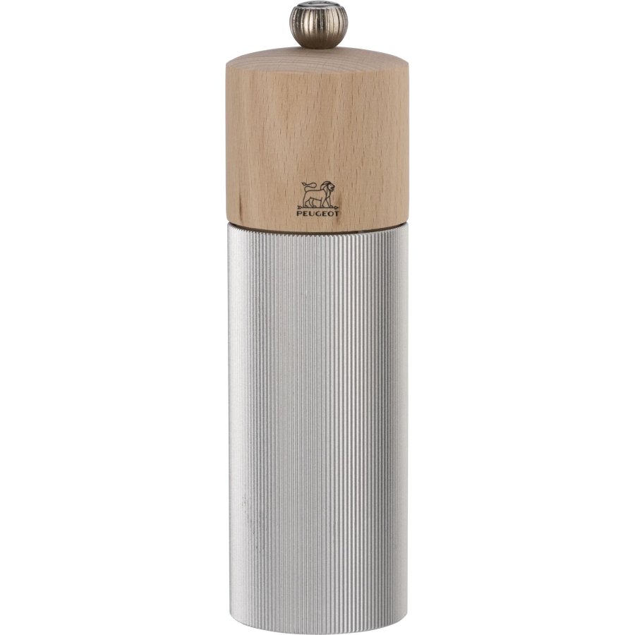 Peugeot Line wood/aluminium salt mill 18 cm natural #1