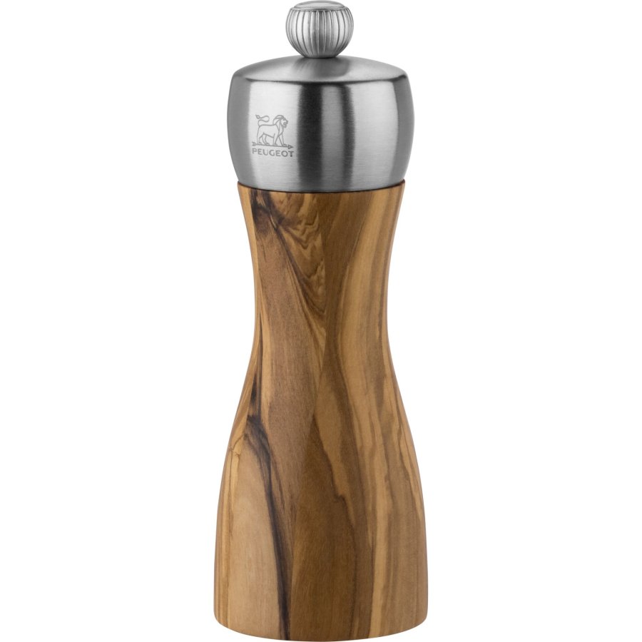 Peugeot Fidji salt mill 15 cm olive wood and stainless steel #1