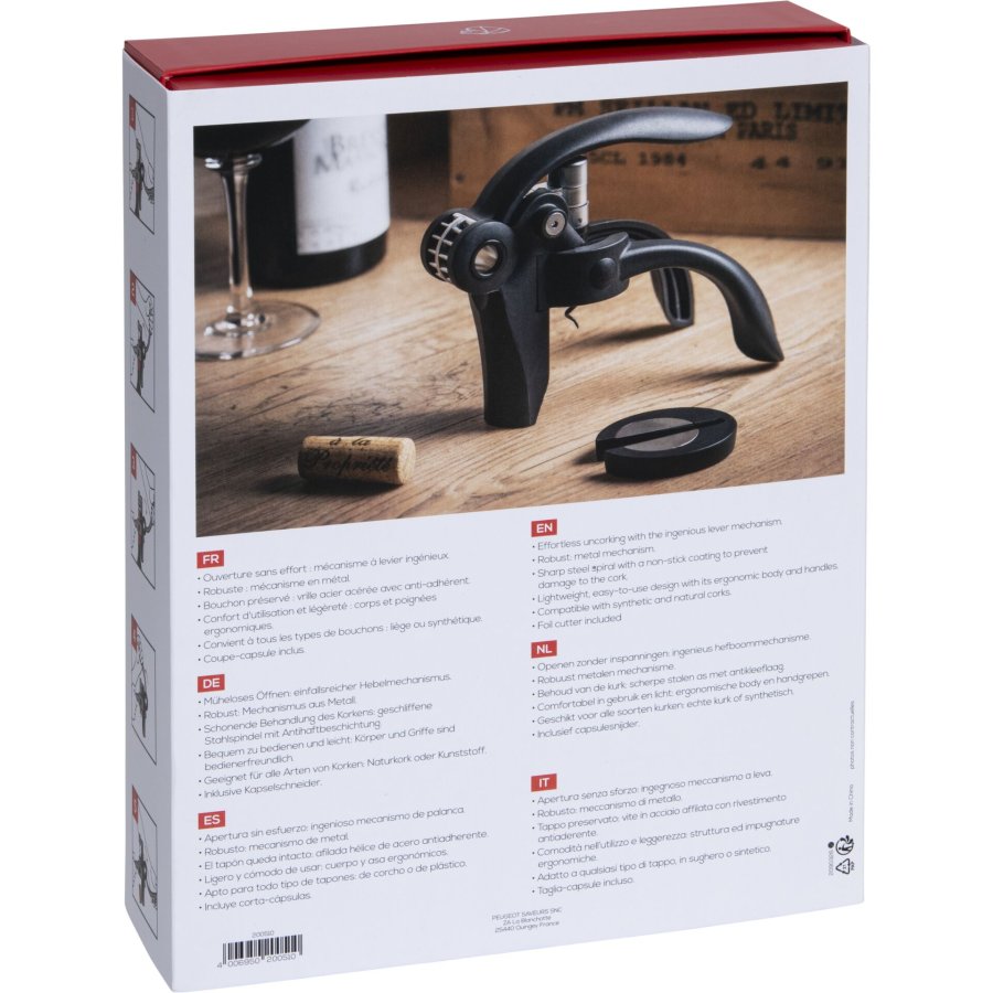 Peugeot corkscrew Baltaz incl. foil-cutter black #4