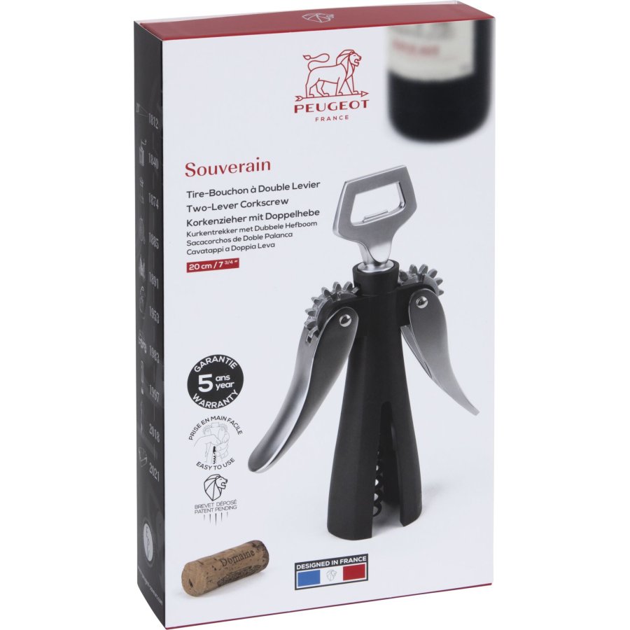 Peugeot corkscrew Souverain two-lever 20 cm #3