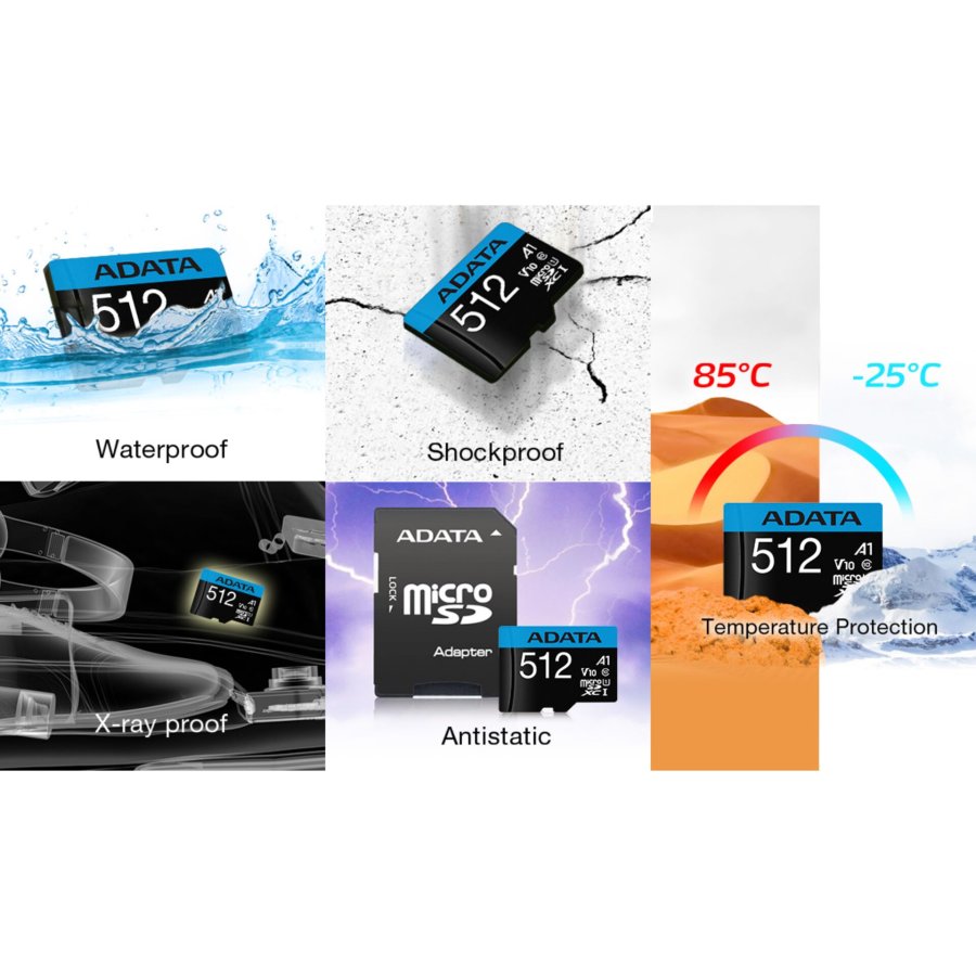 ADATA AUSDX512GUICL10A1-RA1 hukommelseskort 512 GB MicroSDXC UHS-I Klasse 10 #3