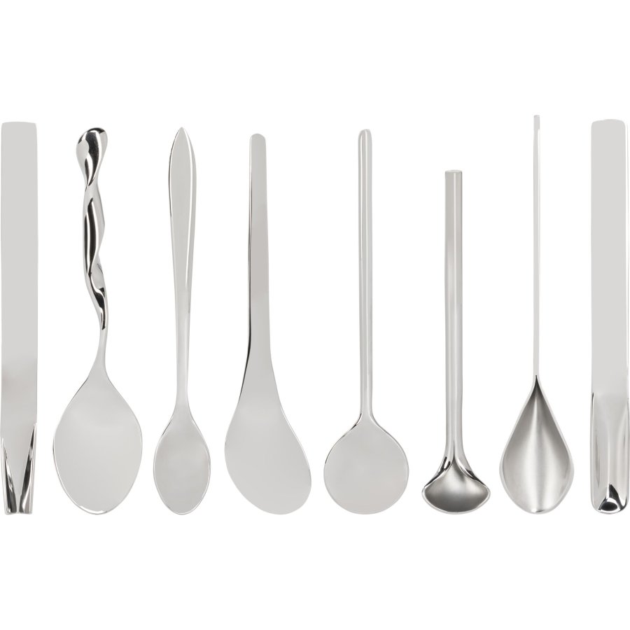 Alessi Designer Set of 8 Coffee Spoons MSPOONSET #1