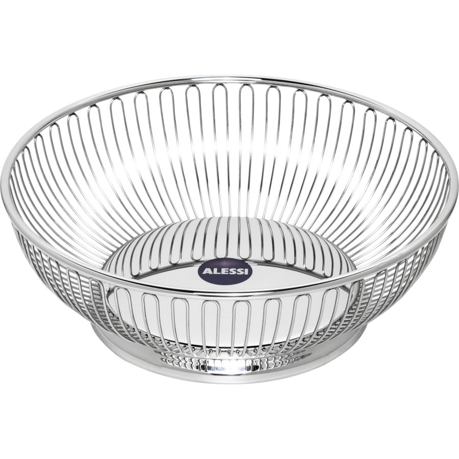Alessi 826/24 Round Wire Basket Stainless Steel #1