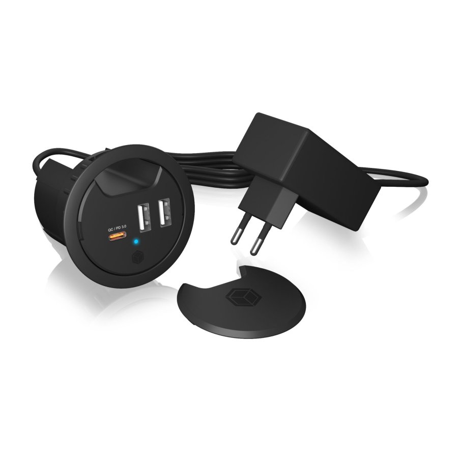 ICY BOX IB-HUB1407 USB Desk Charger #1
