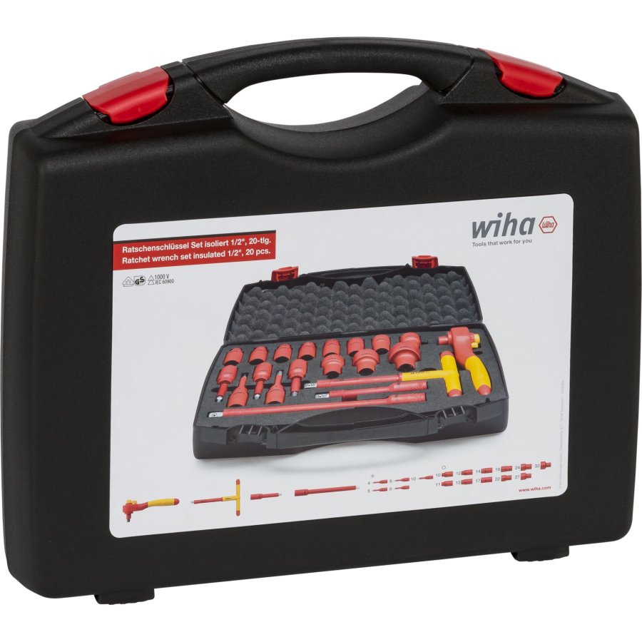 Wiha Ratschenschlüssel Set 1/2  21-tlg. inkl. Koffer #1