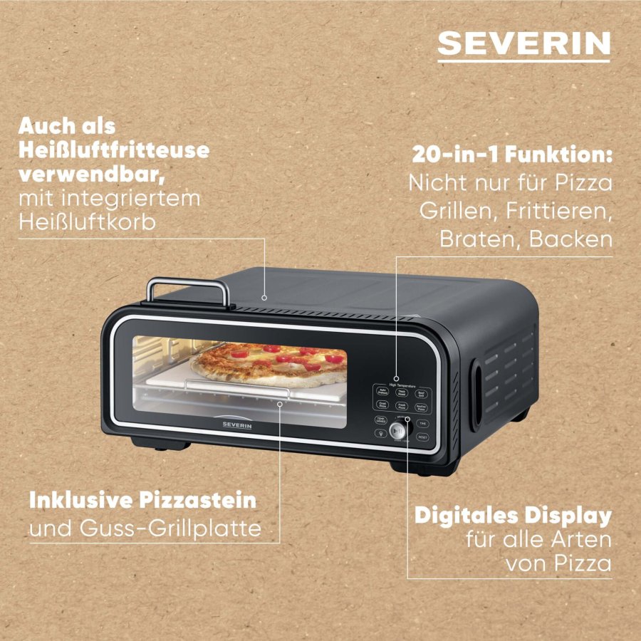 Severin PG 8575 SERICO Digitaler Pizza Ofen #20