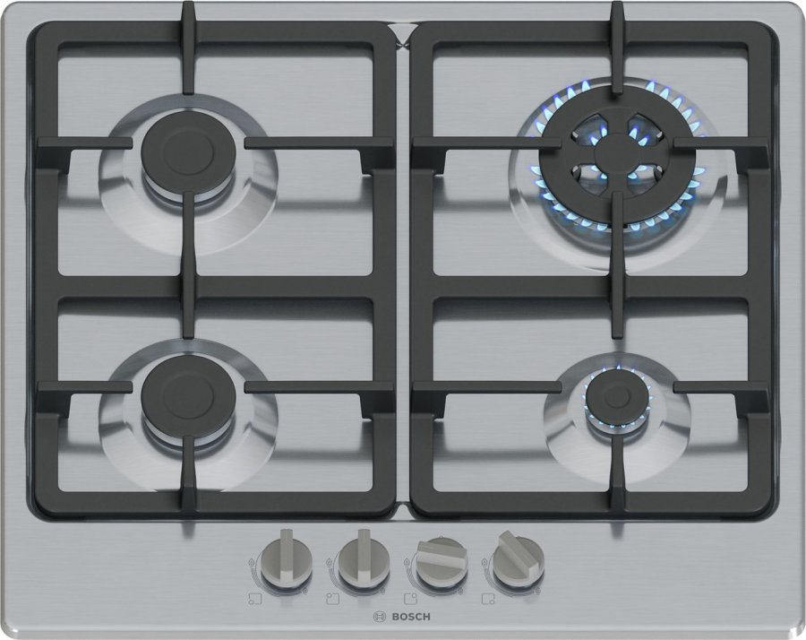Bosch Serie 4 PGH6B5B90 kogeplade Rustfrit stl Indbygget 60 cm Gaskomfur 4 zone(s) #1