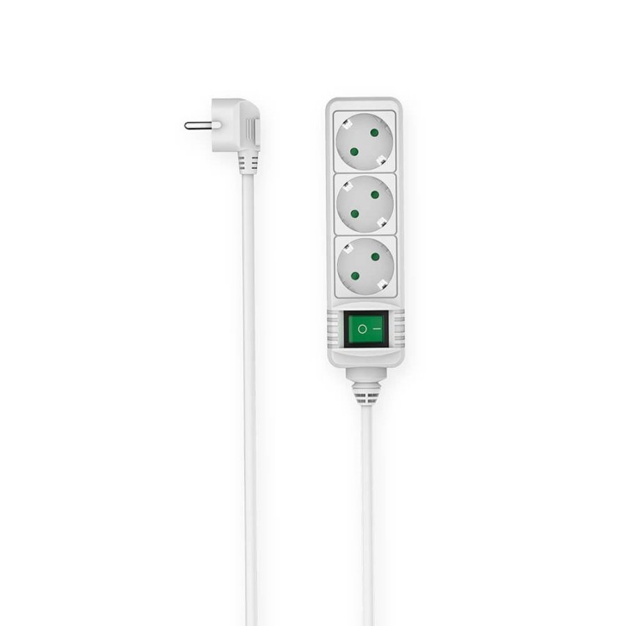 00223001 - Hama Power Strip 3-way Switch White 1.4m - 90223001-4047443480071 #1