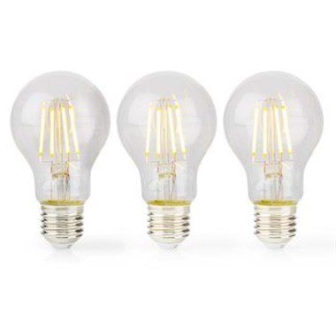 LBFE27A601P3 - Nedis LED gl�dep�re E27 | A60 | 4 W | 470 lm | 2700 K | Varm Hvid | Antal lamper i em #1