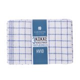 Stock Kokkeviskestykke, 50x70cm, HVID - 3 pak #1