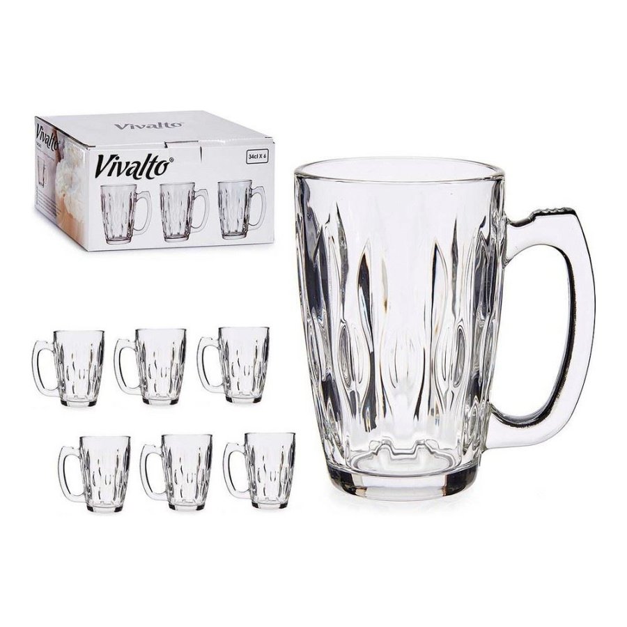 Vivalto	Krus Abstrakt Gennemsigtig Glas 340 ml #1