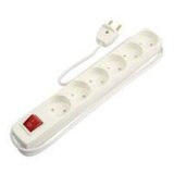 GN Belysning 6-stikdse m/1,5m ledning og afbryder Hvid B&H - 153291 #1