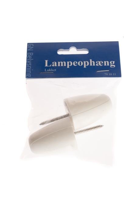 Lampeoph�ng lukket hvid 2 stk. GN-pak #1