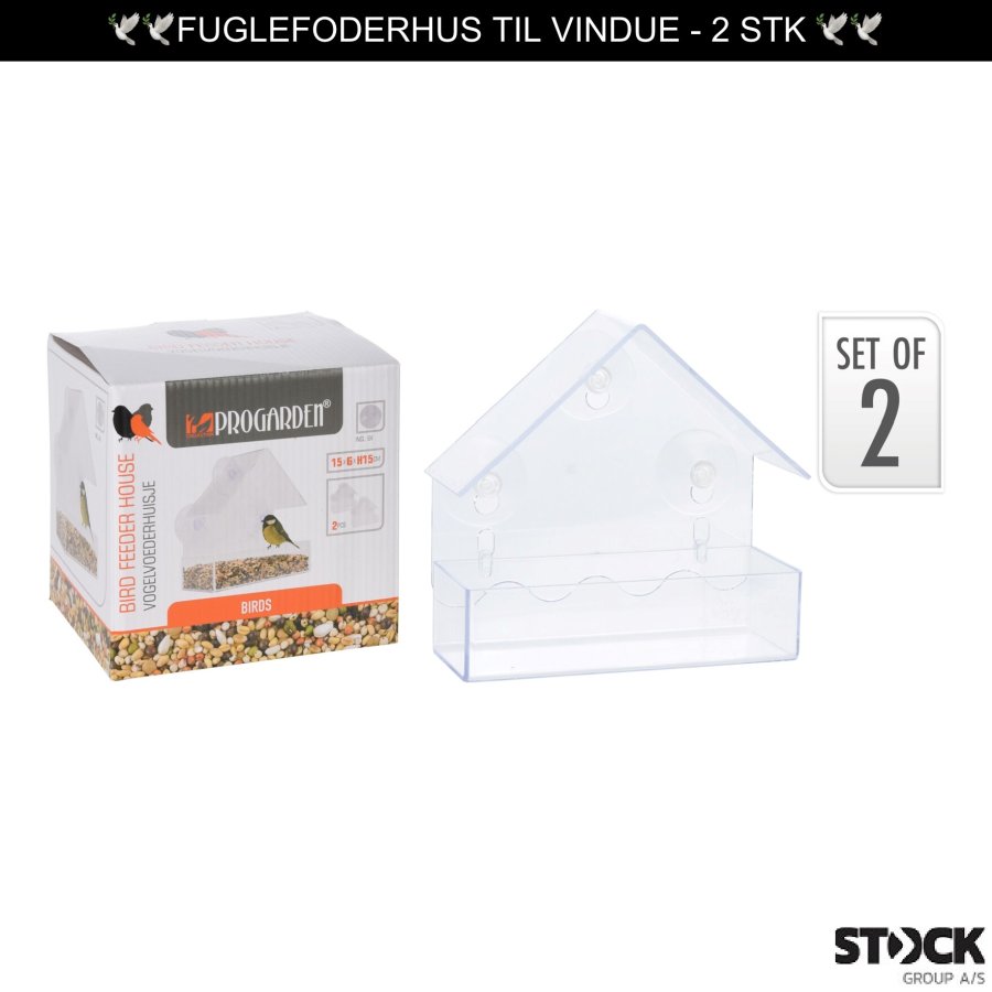 Fuglefoderhus til vindue - 2 stk #1