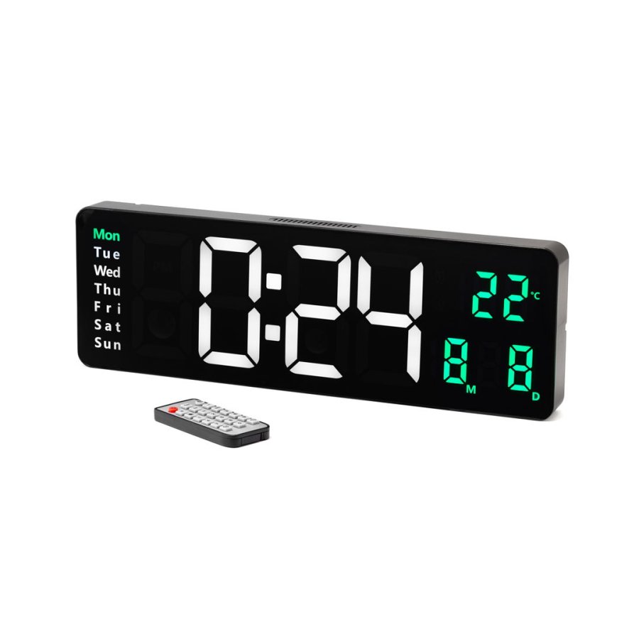 Stort digitalt ur, 39x13x3 cm  #1