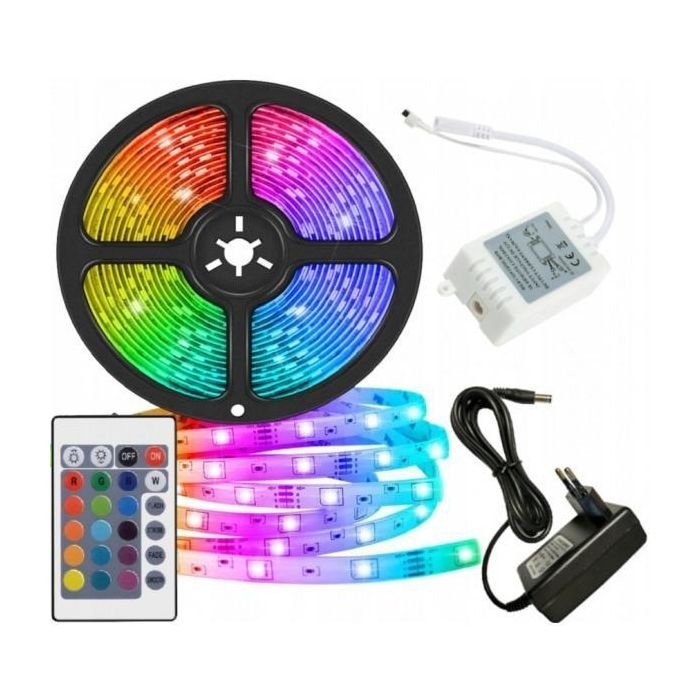 LED Bnd 10M m. app, bluetooth, musiksensor og fjernbetjening #1