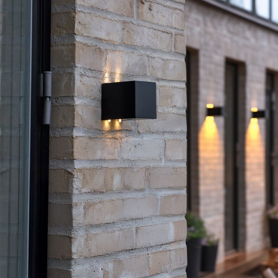 Cube up and down solar lampe - 2 stk  #2