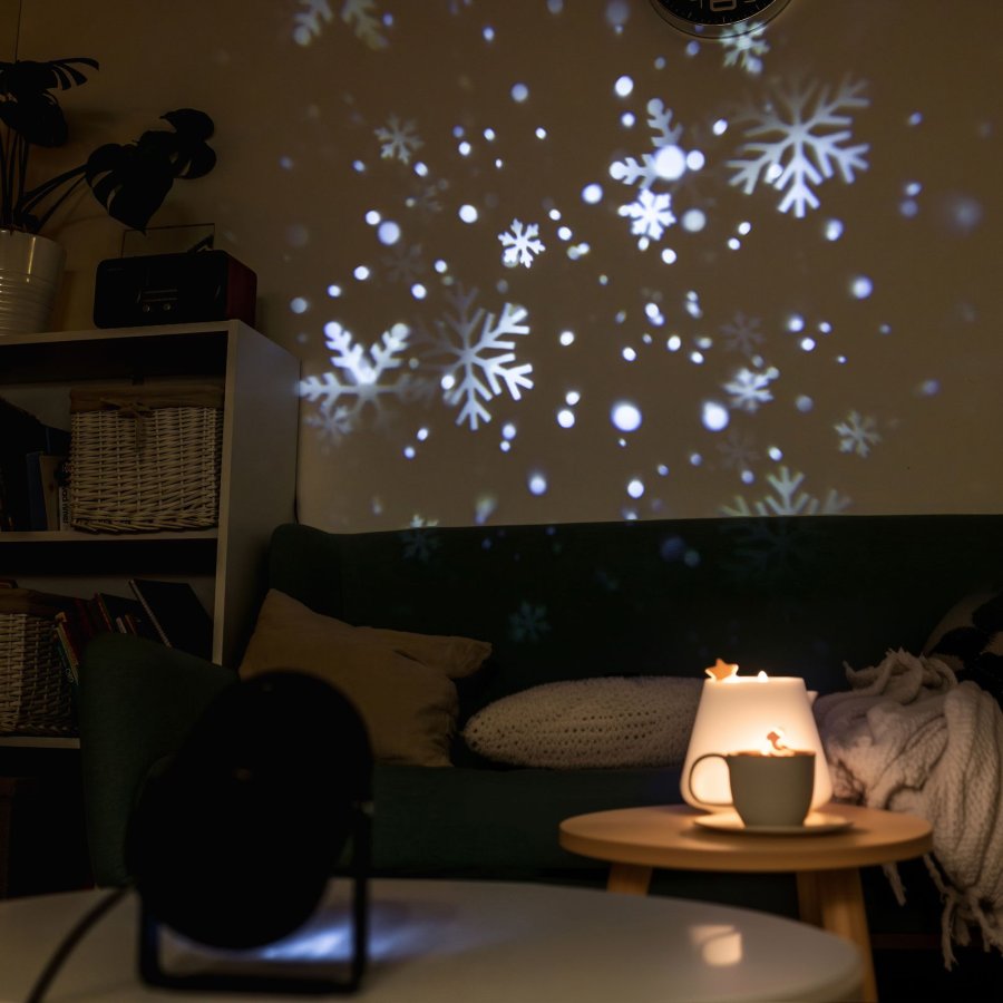 LED projektor med snefald #1