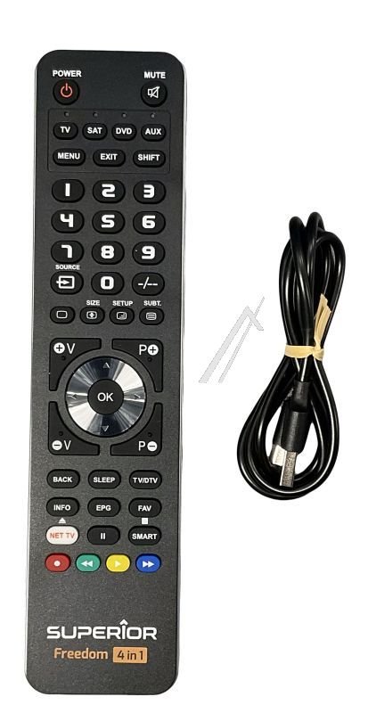 FREEDOM SUPTUB003 UNIVERSAL FJERNBETJENING, USB-C PROG. 4-IN-1 SORT #1