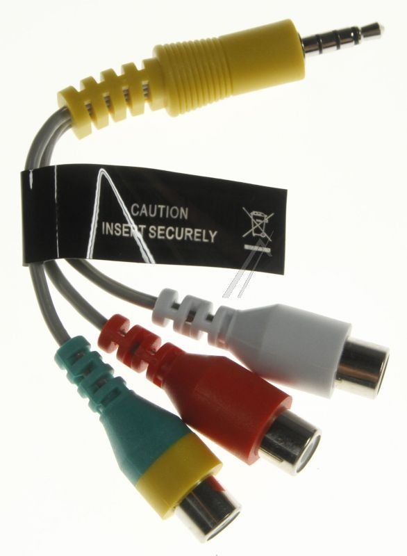 ADAPTER BN39-02189A KABEL AUDIO VIDEO, DC TIL RCA,3P, L100,UL2 #1