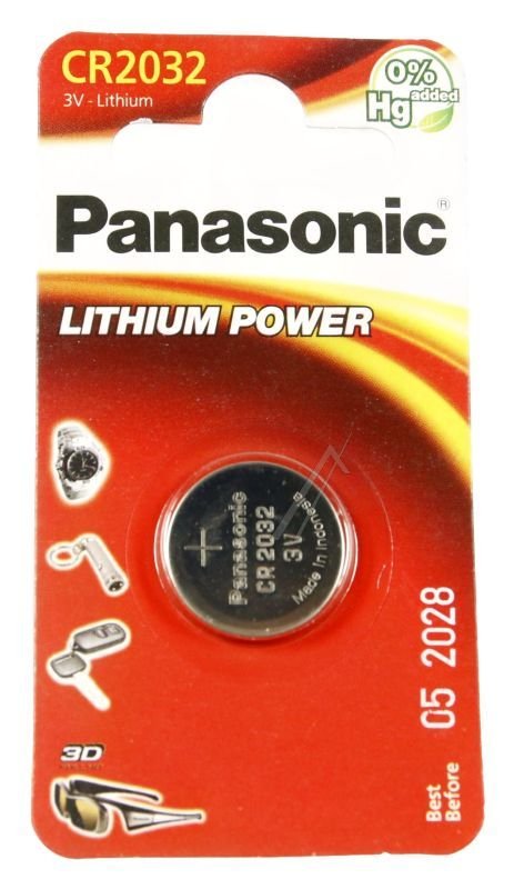 CR2032 CR-2032L/1BP KNAPCELLE BATTERI LITHIUM 3V, 220MAH (1 STK. I BLISTER) #1