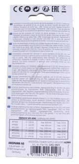 APS 1500 1201-0024 NETDEL UNIVERSAL 3-12V DC, INKL. 7 FORSKELLIGE STIKTYPER #1