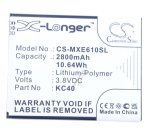 3,8V-2800MAH LI-ION PHONE BATTERI ALTERNATIV TIL LENOVO, MOTOROLA #1
