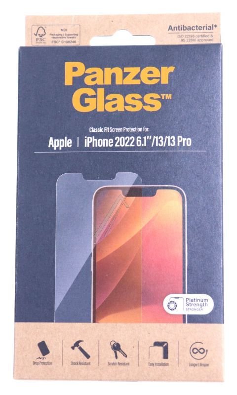2767 PANZERGLASS SKRMBESKYTTELSE APPLE IPHONE 14 | 13 | 13 PRO | CLASSIC FIT #1