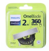 QP420/50 ONEBLADE 360� UDSKIFTELIGE SK�R, S�LVFARVET (2 STK.) #1