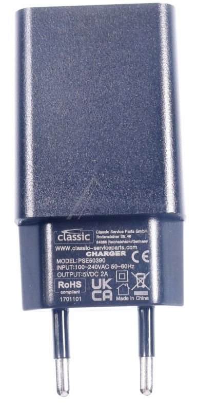 PSE50390 EU USB LADER / NETDEL MED 1 USB UDTAG 2A, 10W #1