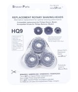 SK�REHOVED 3 STK. ALTERNATIV TIL PHILIPS HQ8, HQ9 OG HQ177 #1