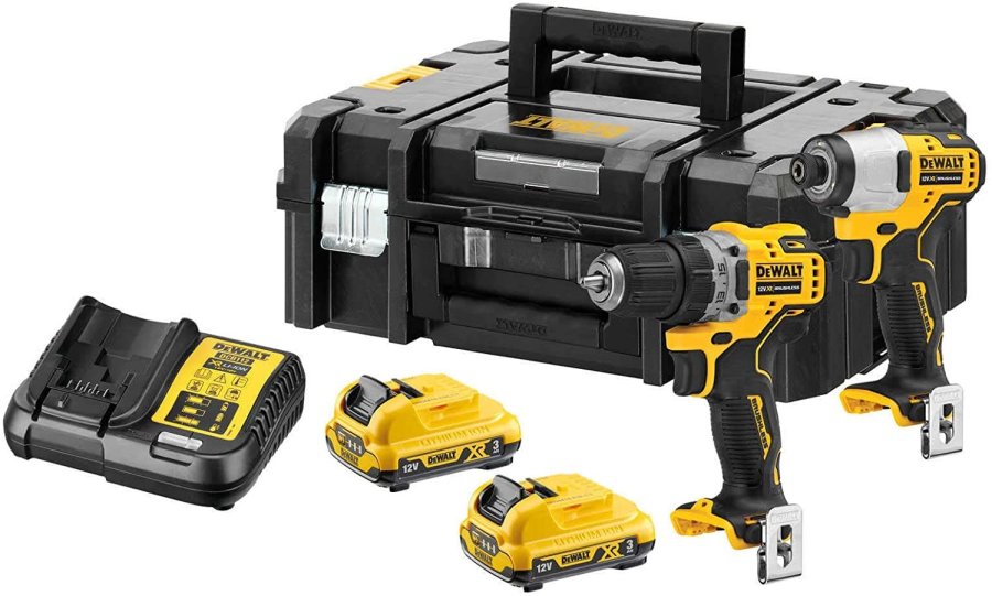 DeWALT DCK2110L2T-QW elektrisk skruetrkker & slagbor Sort, Gul #3