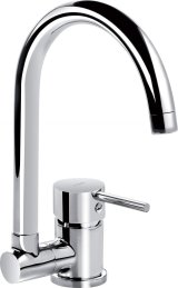 Kitchen faucet with foldable spout #1