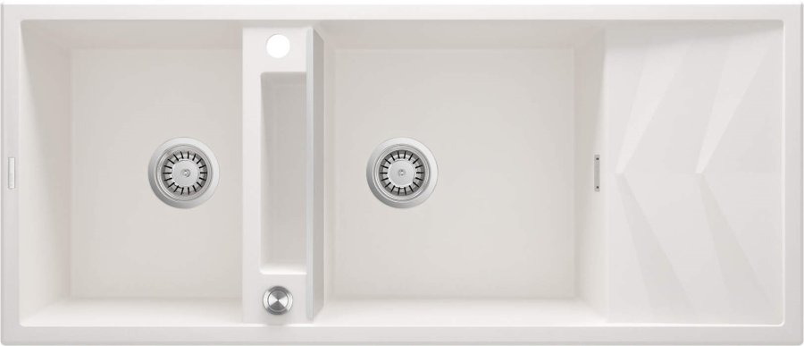 2-bowl magnetic granite sink with drainer #1