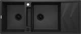 2-bowl magnetic granite sink with drainer #1