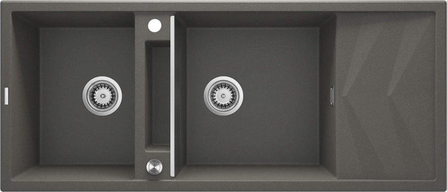 2-bowl magnetic granite sink with drainer #1