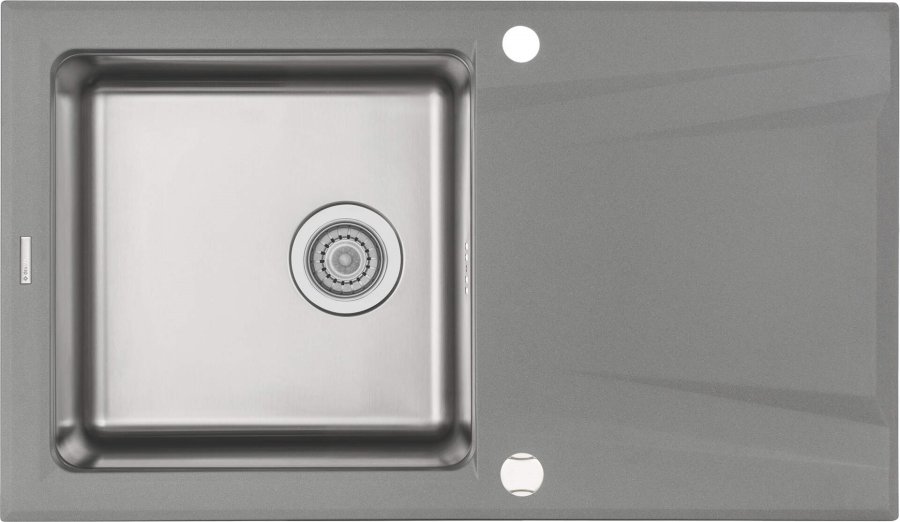 1-bowl granite-steel sink with drainer #1