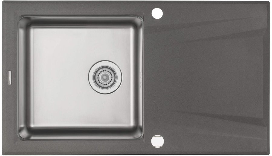 1-bowl granite-steel sink with drainer #1