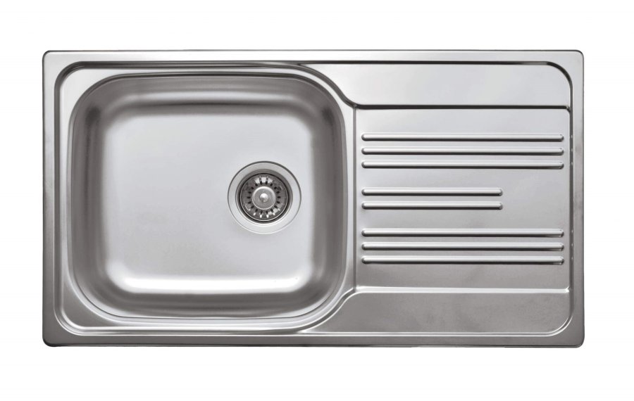 1-bowl steel sink with drainer #1