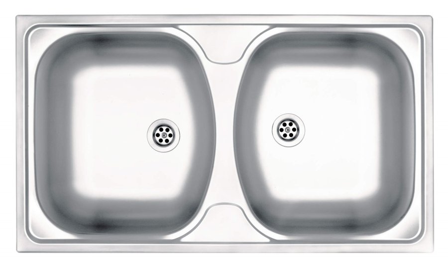 2-bowl steel sink #1