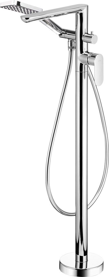 Freestanding bathtub mixer with shower set #1