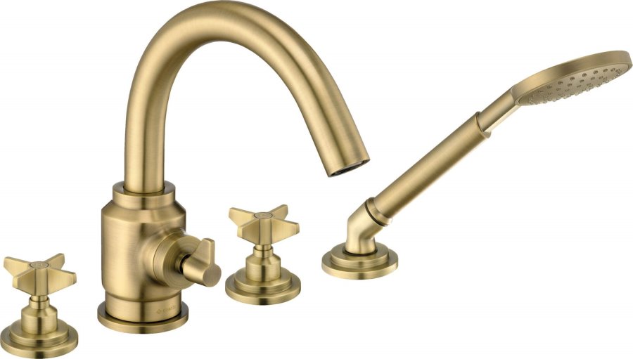 4-hole bathtub mixer with shower set #1