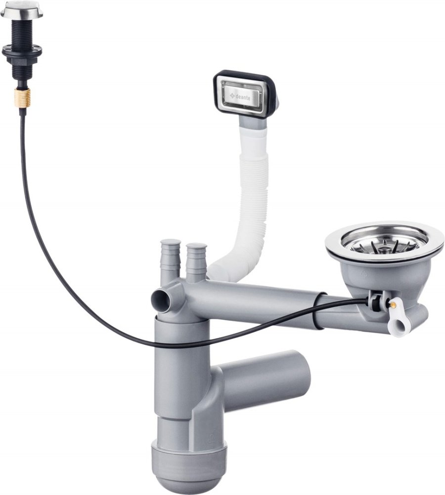Siphon for 1-bowl granite sink - Space-Saver #1